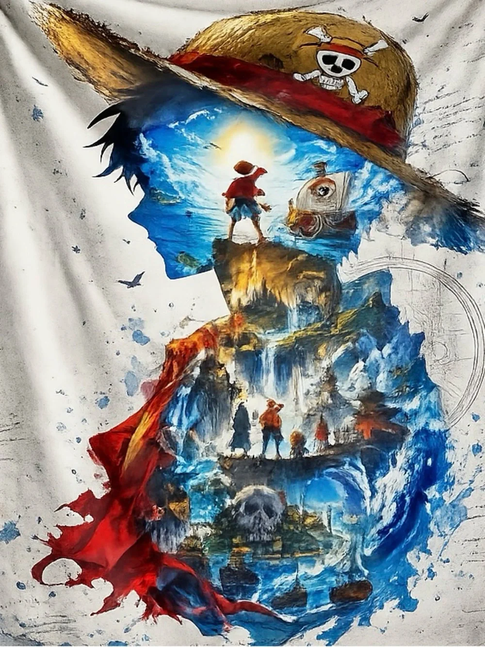 Striking 🏴‍☠️ One Piece Anime Plush Blanket
